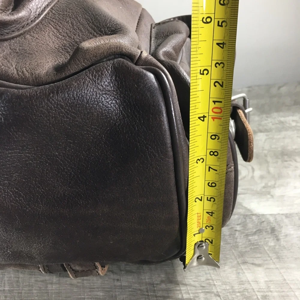 Classic Brown Leather Men's Backpack